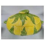 Handpainted Corn on the Cob Casserole/Toureen
