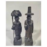 Pair of Wood Carved Figurines