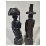 Pair of Wood Carved Figurines