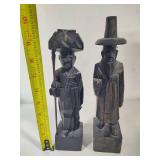 Pair of Wood Carved Figurines