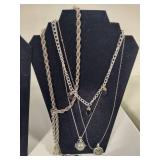 Lot of Asst Black/Silver Tone Costume Jewelry