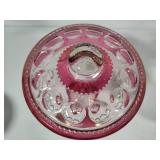 Tiffin Franciscan Kings Cranberry Candy Dishes w/Lids