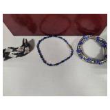 Small Jewelry Box w/Assorted Earrings/Necklace/Bracelets