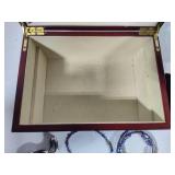 Small Jewelry Box w/Assorted Earrings/Necklace/Bracelets