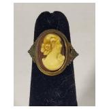 Petite Cameo Ring 1/30 14K RGP