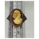 Petite Cameo Ring 1/30 14K RGP