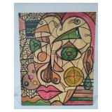 Unique Abstract Canvas Signed Ines