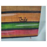 Unique Abstract Canvas Signed Ines