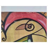 Unique Abstract Canvas Signed Ines