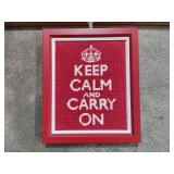 Two Gold Frames & Keep Calm Saying