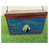 George Washington Cut Plug Tin