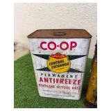 Vintage Anti-Freeze Cans, Westland Oil - Minot ND Can