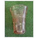 Pink Vintage Depression Glass Vase