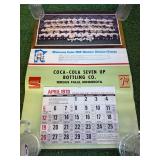 MN Twins 1970 Calendar & Schedule Fergus Falls MN