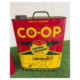 Co-Op Cans, Farmers Union Central Exchange & Farmhand Hydraulic Fluid Can