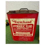 Co-Op Cans, Farmers Union Central Exchange & Farmhand Hydraulic Fluid Can
