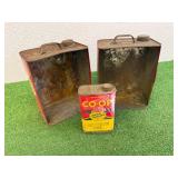 Co-Op Cans, Farmers Union Central Exchange & Farmhand Hydraulic Fluid Can