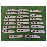 20 Vintage Bottle Recappers with Advertising - Westland Service, 7Up, Pepsi-Cola & Others