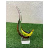 Abstract Multicolor Murano Art Glass Sculpture