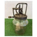 Hand Crank Glass Butter Churn