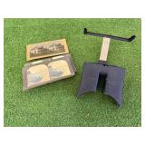 Holmes-Style Stereoscope Viewer with Cards