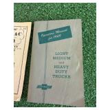 1949 Chevrolet Truck Operators Manual & 1979 Farmers Almanac from Kipp Chevrolet Edgeley ND