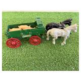 Cast Iron Horse & Wagon