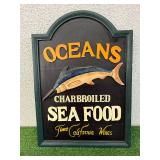 Oceans Seafood Sign & Welcome Sign