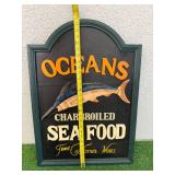 Oceans Seafood Sign & Welcome Sign