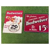 Metal Budweiser Signs