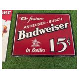 Metal Budweiser Signs