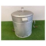 Vintage Metal Hand-Crank Butter Churn