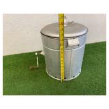 Vintage Metal Hand-Crank Butter Churn