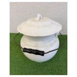 Antique Ironstone Slop Jar/Lidded Chamber Bucket