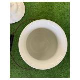 Antique Ironstone Slop Jar/Lidded Chamber Bucket