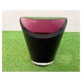 Purple Lead Crystal Vase