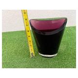 Purple Lead Crystal Vase
