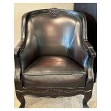 Palatial Furniture Black Armchair With Pillow