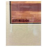Decorative Lamp and Framed Canvas Wall Art Mixed Lot