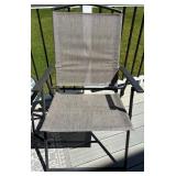 2 Folding Chairs & Table Patio Mixed Lot