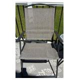 2 Folding Chairs & Table Patio Mixed Lot