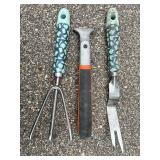 Garden Tools, Seed Packets, Planter & Bucket Mixed Lot
