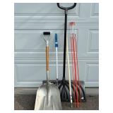 Snow Shovels, Telescopic Pole & Driveway Markers Mixed Lot