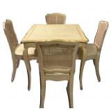 French Style Dining Table & 4 Chairs