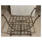 Upholstered Metal Stool