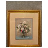Framed Painting Trio - Floral & Ballerina Art