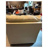 Leather Chair, Ottoman & Pillow Set