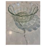 Cake Dish, Pewter Tray & Glass Serving Pieces Mixed Lot