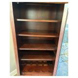 Wood Wine Cabinet With Iron Door