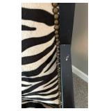 Zebra Accent Chair With Pillow